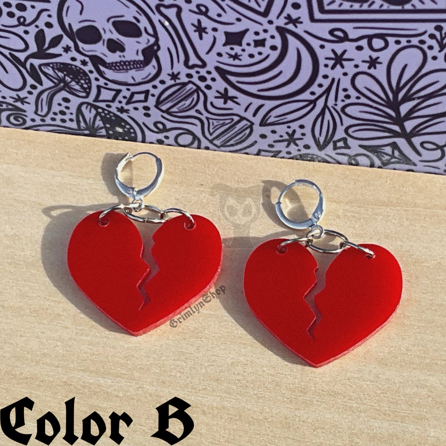 Broken Heart Earrings