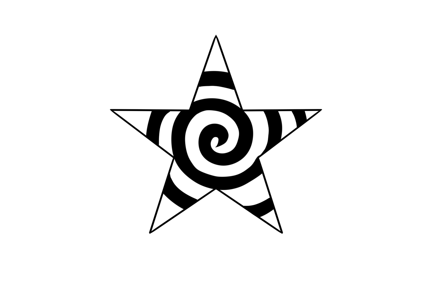 Spiral Star Earrings