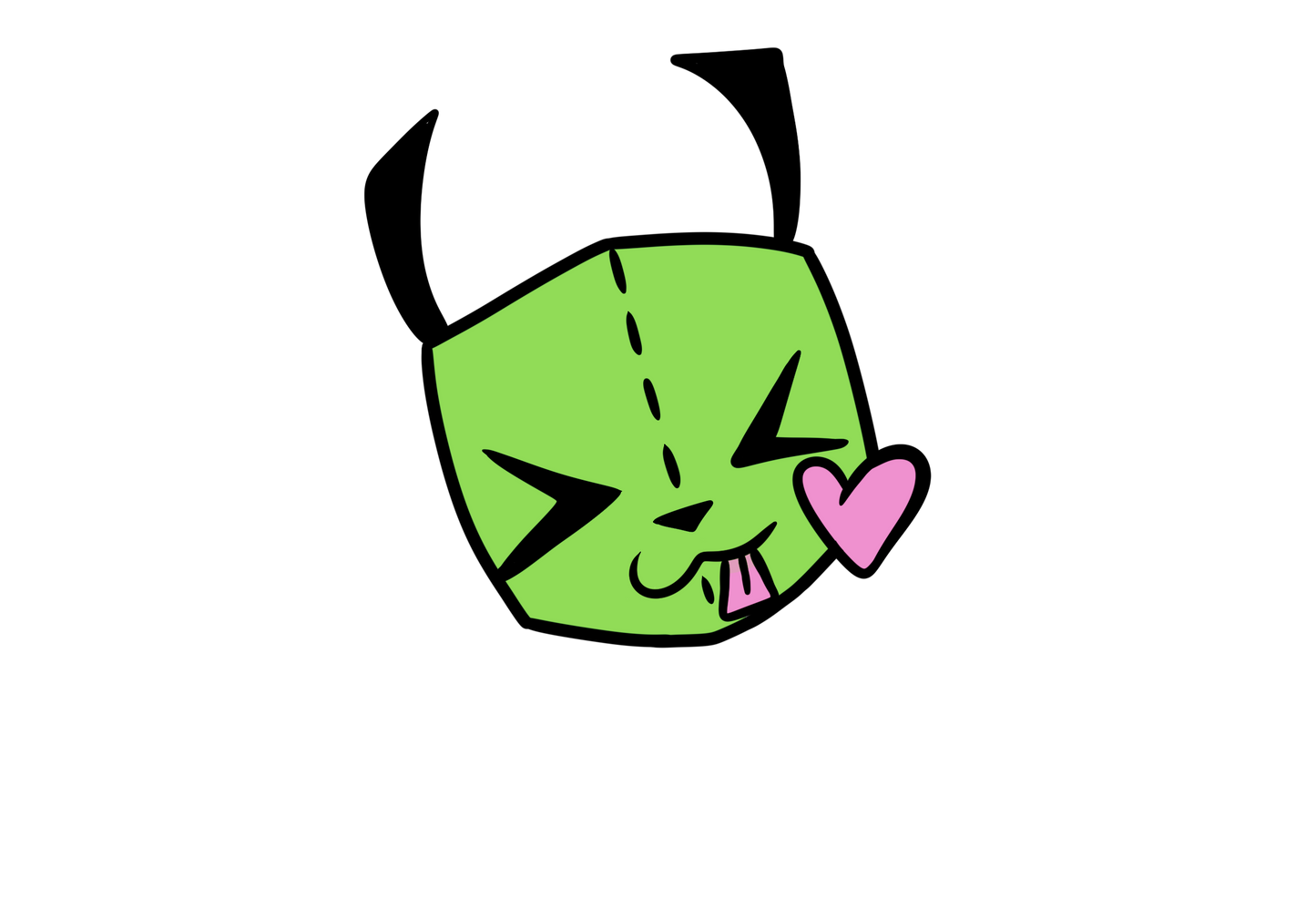 GIR Heart Face Earrings