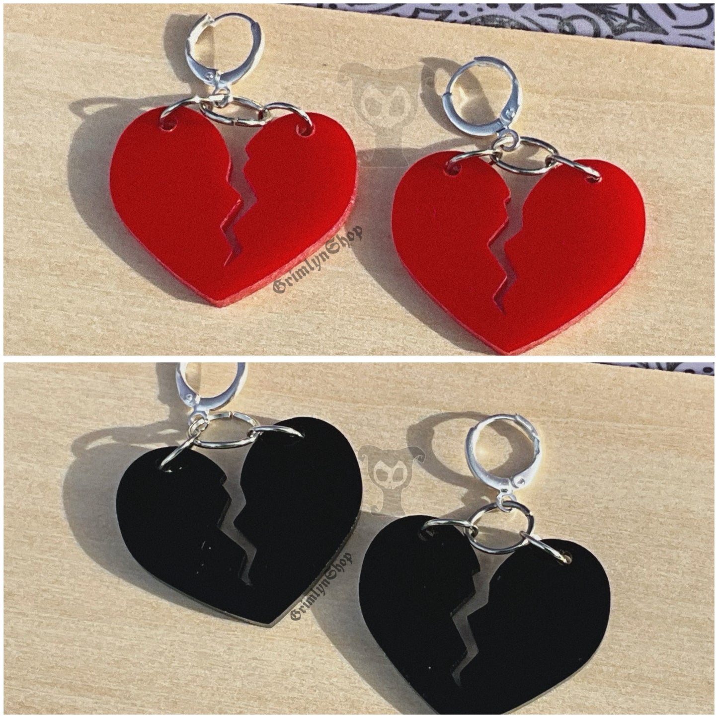 Broken Heart Earrings