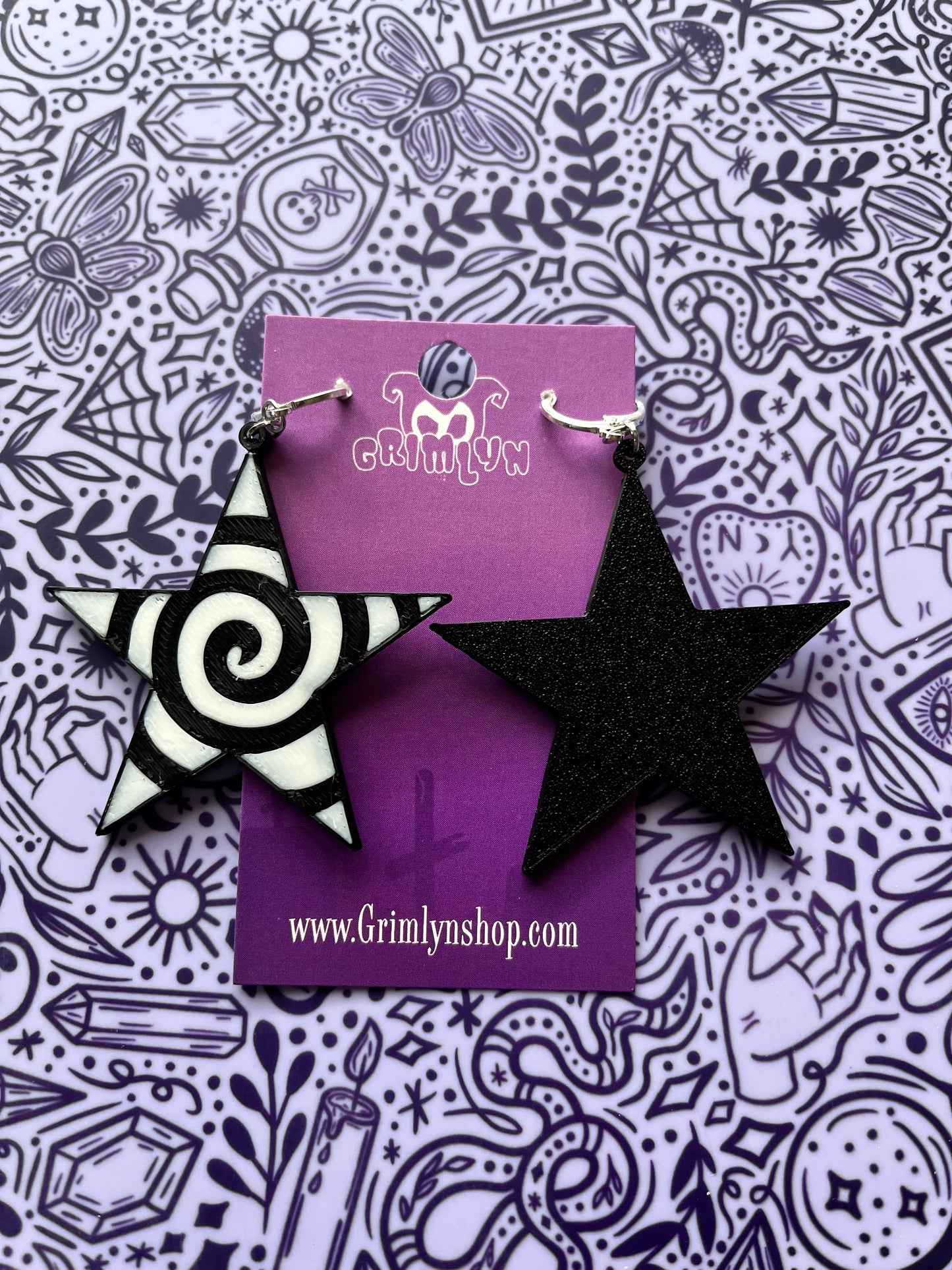 Spiral Star Earrings