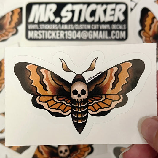 Deathhead Moth Sticker